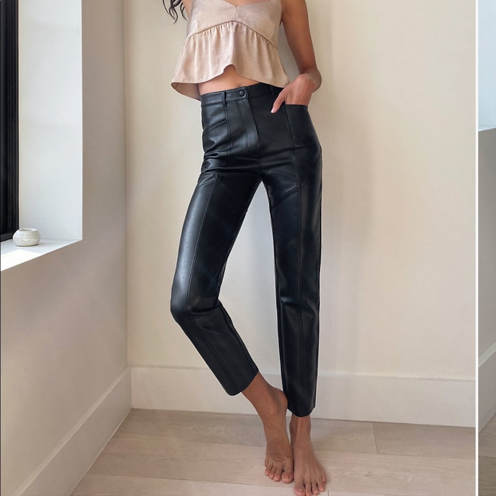 Aritzia Wilfred Rebel Leather Pants